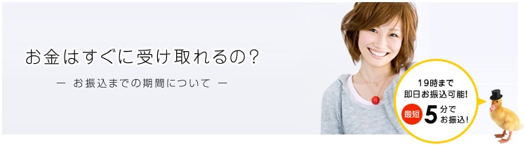 クレカ堂の振り込み時間について