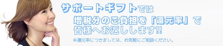 サポートギフトの換金率